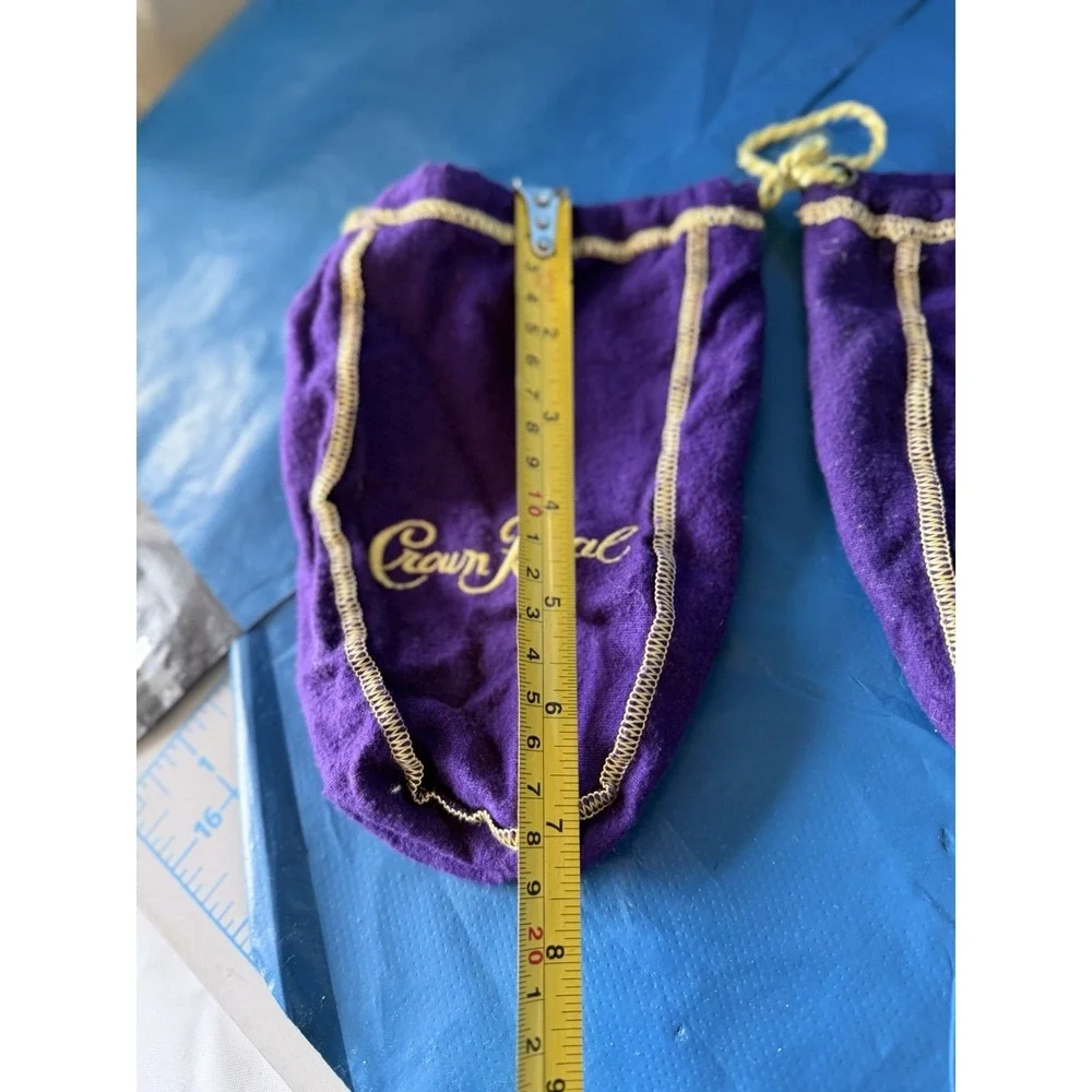 Lot of 3 Crown Royal Purple Velvet Drawstring Bags Empty Gift Pouches